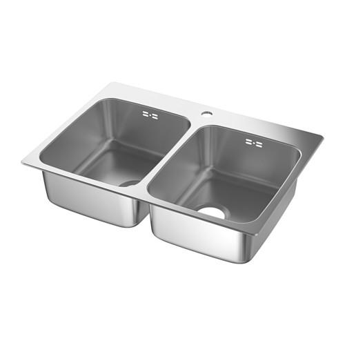 ЛОНГУДДЕН Двойная врезная мойка