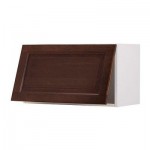 ФАКТУМ Горизонтальный навесной шкаф - Лильестад темно-коричневый, 70x40 см