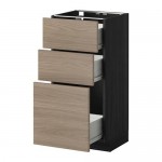 МЕТОД / ФОРВАРА Нплн шк 3 фрнт/3 средн ящика - под дерево черный, Брокхульт под грецкий орех светло-серый, 40x37 см МЕТОД / ФОРВАРА Нплн шк 3 фрнт/3 средн ящика - под дерево черный, Брокхульт под грецкий орех светло-серый, 40x37 см