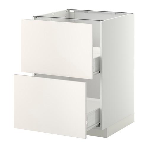 МЕТОД / ФОРВАРА Наполн шк 2 фрнт/2 средн ящ - белый, Веддинге белый, 60x60 см МЕТОД / ФОРВАРА Наполн шк 2 фрнт/2 средн ящ - белый, Веддинге белый, 60x60 см
