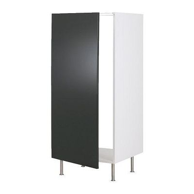ФАКТУМ Высок шкаф д/холодильника - Абстракт черный