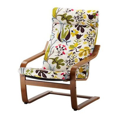 ПОЭНГ Кресло - Бломстермола разноцветный, классический коричневый ПОЭНГ Кресло - Бломстермола разноцветный, классический коричневый