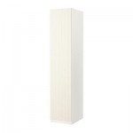 ПАКС Гардероб с 1 дверью - Рисдаль белый, белый, 50x37x236 см, плавно закрывающиеся петли