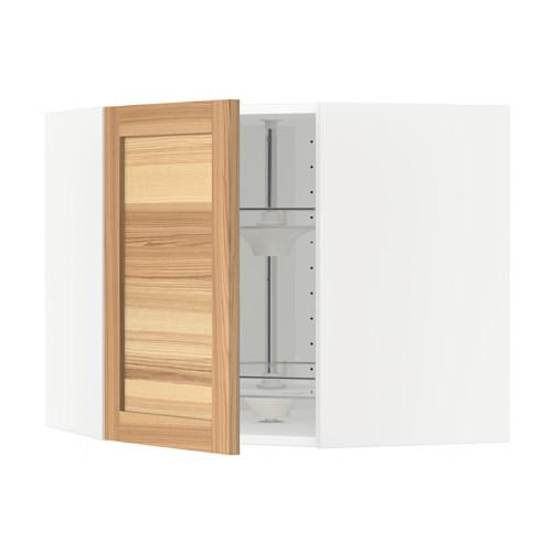 МЕТОД Угл нвсн шкф с вращающ секц - белый, Торхэмн естественный ясень, 68x60 см МЕТОД Угл нвсн шкф с вращающ секц - белый, Торхэмн естественный ясень, 68x60 см