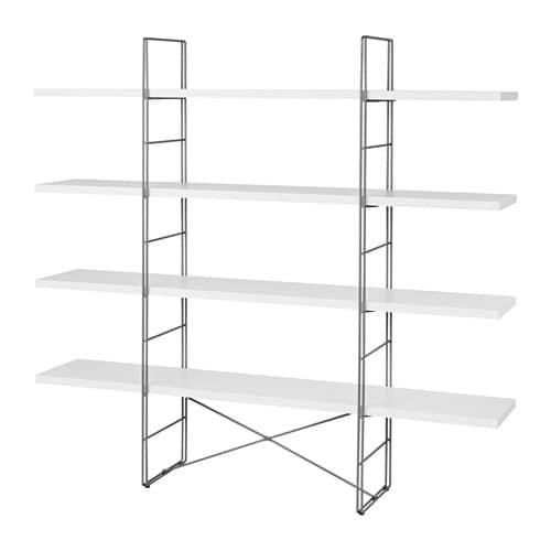 ЭНЕТРИ Стеллаж - белый/серый