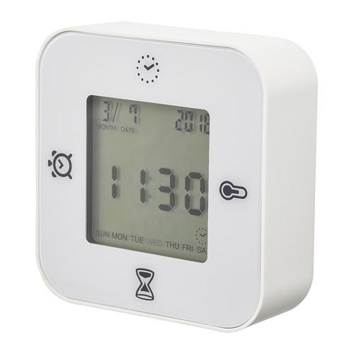 KLOCKIS часы/термометр/будильник/таймер белый