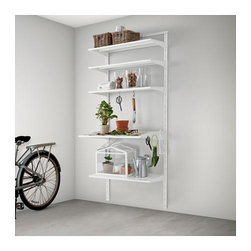 АЛЬГОТ Настенная шина/полка/крючок