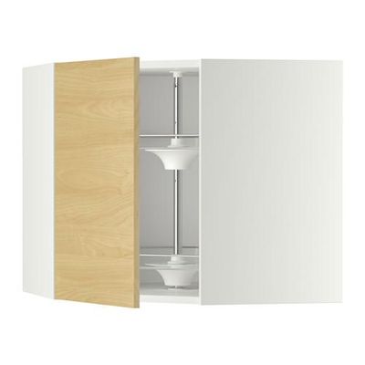 МЕТОД Угл нвсн шкф с вращающ секц - 68x60 см, Тингсрид под березу, белый МЕТОД Угл нвсн шкф с вращающ секц - 68x60 см, Тингсрид под березу, белый