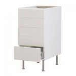 ФАКТУМ Напольный шкаф с 5 ящиками - Аплод белый, 40 см