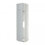 МЕТОД Выс шкаф д/холодильн или морозильн - 60x60x240 см, Веддинге серый, белый