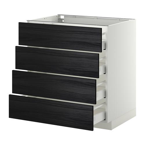 METOD/MAXIMERA напольн шкаф 4 фронт панели/4 ящика