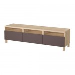 BESTÅ тумба д/ТВ с ящиками серый