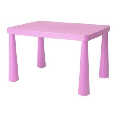 МАММУТ Стол детский - светло-розовый, 77x55 см