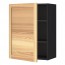 МЕТОД Шкаф навесной с полкой - под дерево черный, Торхэмн естественный ясень, 60x80 см