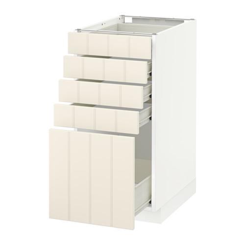МЕТОД / ФОРВАРА Напольный шкаф с 5 ящиками - белый, Хитарп белый с оттенком, 40x60 см МЕТОД / ФОРВАРА Напольный шкаф с 5 ящиками - белый, Хитарп белый с оттенком, 40x60 см