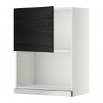 МЕТОД Навесной шкаф для СВЧ-печи - 60x80 см, Тингсрид под дерево черный, белый