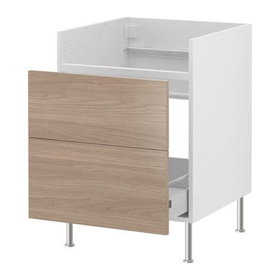 ФАКТУМ Напольн шкаф с 1 ящ д/мойки ДУМШЁ - Софилунд светло-серый, 80 см