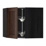 МЕТОД Угл нвсн шкф с вращающ секц - под дерево черный, Эдсерум под дерево коричневый, 68x60 см МЕТОД Угл нвсн шкф с вращающ секц - под дерево черный, Эдсерум под дерево коричневый, 68x60 см