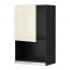 METOD навесной шкаф для СВЧ-печи черный/Будбин белый с оттенком 60x100 см
