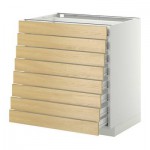 МЕТОД / ФОРВАРА Наполн шкаф 8 фронт/8 низк ящиков - 80x60 см, Тингсрид под березу, белый МЕТОД / ФОРВАРА Наполн шкаф 8 фронт/8 низк ящиков - 80x60 см, Тингсрид под березу, белый