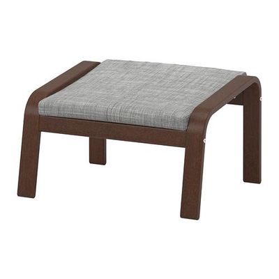 ПОЭНГ Табурет для ног - Исунда серый, коричневый