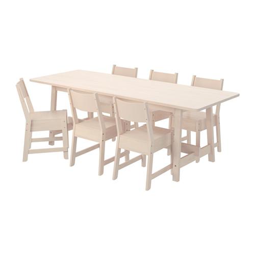 НОРРОКЕР / НОРРОКЕР Стол и 6 стульев