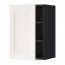 METOD шкаф навесной с полкой черный/Сэведаль белый 40x60 см