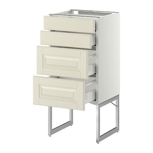 МЕТОД / МАКСИМЕРА Нплн шк 4 фронт/2 низк/2средн ящ - белый, Будбин белый с оттенком, 40x37x60 см МЕТОД / МАКСИМЕРА Нплн шк 4 фронт/2 низк/2средн ящ - белый, Будбин белый с оттенком, 40x37x60 см