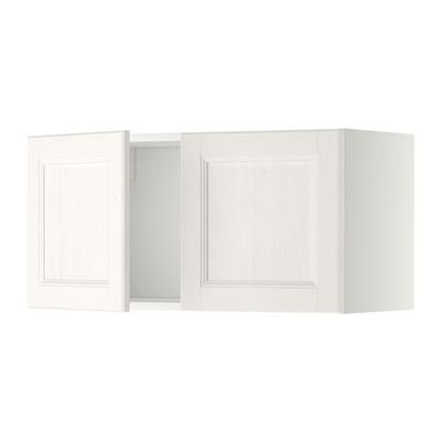 МЕТОД Навесной шкаф с 2 дверями - Лаксарби белый, белый