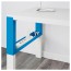 ПОЛЬ Письменный стол - белый/синий