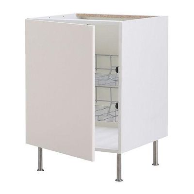 ФАКТУМ Напольный шкаф с проволочн ящиками - Аплод белый, 50 см