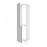 ФАКТУМ Высок шкаф д холодильн/мороз - Аплод серый, 60x233 см