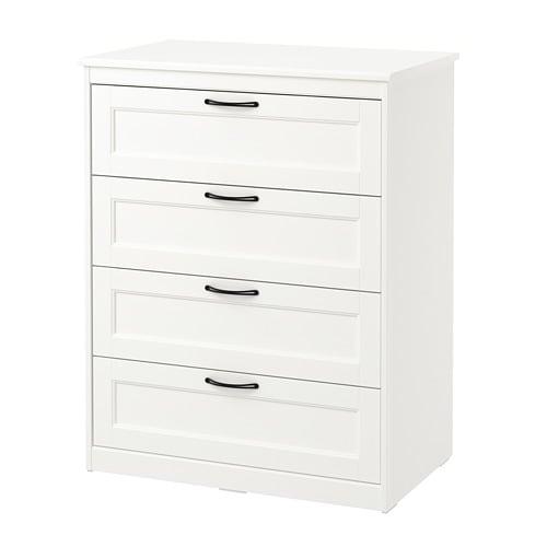 Songesand Chest Of Drawers With 4 Drawers White 203 667 91
