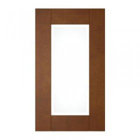 ЭДЕЛЬ Стеклянная дверь - классический коричневый, 40x92 см