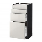 METOD/MAXIMERA напольн шкаф 4 фронт панели/4 ящика