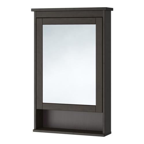 HEMNES Mirror cabinet with 1 door - black-brown (203.809.71) - reviews, price, to buy