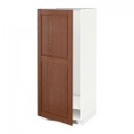 МЕТОД Высок шкаф д холодильн/мороз - 60x60x140 см, Филипстад коричневый, белый