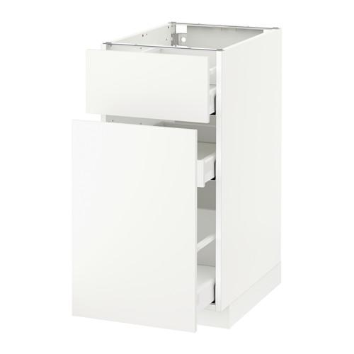 МЕТОД / МАКСИМЕРА Напольн шкаф/выдвижн секц/ящик - белый, Хэггеби белый, 40x60 см
