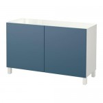 БЕСТО Комбинация для хранения с дверцами - белый/Вальвикен темно-синий БЕСТО Комбинация для хранения с дверцами - белый/Вальвикен темно-синий