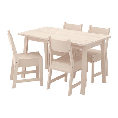 НОРРОКЕР / НОРРОКЕР Стол и 4 стула