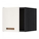 МЕТОД Верхний шкаф - Мэрста белый, под дерево черный МЕТОД Верхний шкаф - Мэрста белый, под дерево черный