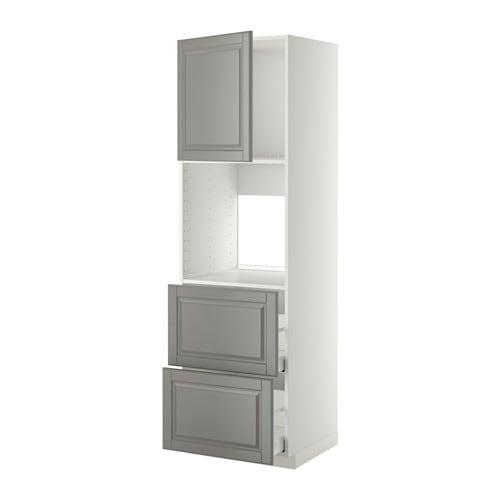 МЕТОД / МАКСИМЕРА Выс шк д/дхвк+двр/2фрнт/2выс ящ - белый, Будбин серый, 60x60x200 см МЕТОД / МАКСИМЕРА Выс шк д/дхвк+двр/2фрнт/2выс ящ - белый, Будбин серый, 60x60x200 см