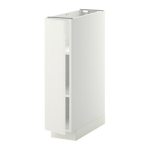 МЕТОД Напольный шкаф с полками - белый, Хэггеби белый, 20x60 см
