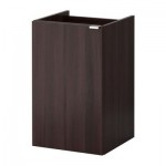 ЛИЛЛОНГЕН Шкаф под раковину с 1 дврц - черно-коричневый