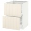МЕТОД / МАКСИМЕРА Напольн шкаф 2фрнт/2выс ящ - белый, Хитарп белый с оттенком, 60x60 см