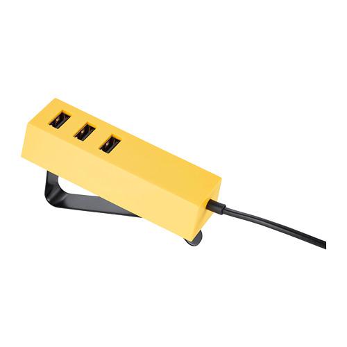 LÖRBY зарядное устройство USB, с зажимом