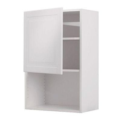 ФАКТУМ Навесной шкаф для СВЧ-печи - Лидинго белый с оттенком, 60x92 см