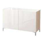 БЕСТО Комбинация для хранения с дверцами - под беленый дуб/Сельсвикен глянцевый/белый БЕСТО Комбинация для хранения с дверцами - под беленый дуб/Сельсвикен глянцевый/белый