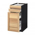 МЕТОД / МАКСИМЕРА Нплн шк с вдв мдл/2 фрнт - под дерево черный, Торхэмн естественный ясень, 40x60 см