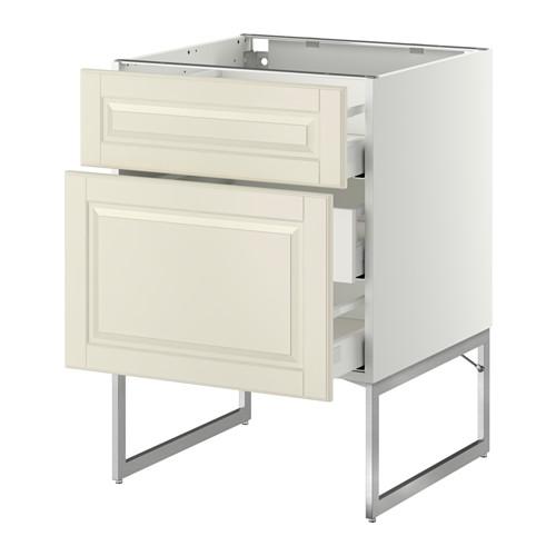 МЕТОД / МАКСИМЕРА Наполн шк 2 фрнт/3 средн ящ - белый, Будбин белый с оттенком, 60x60x60 см